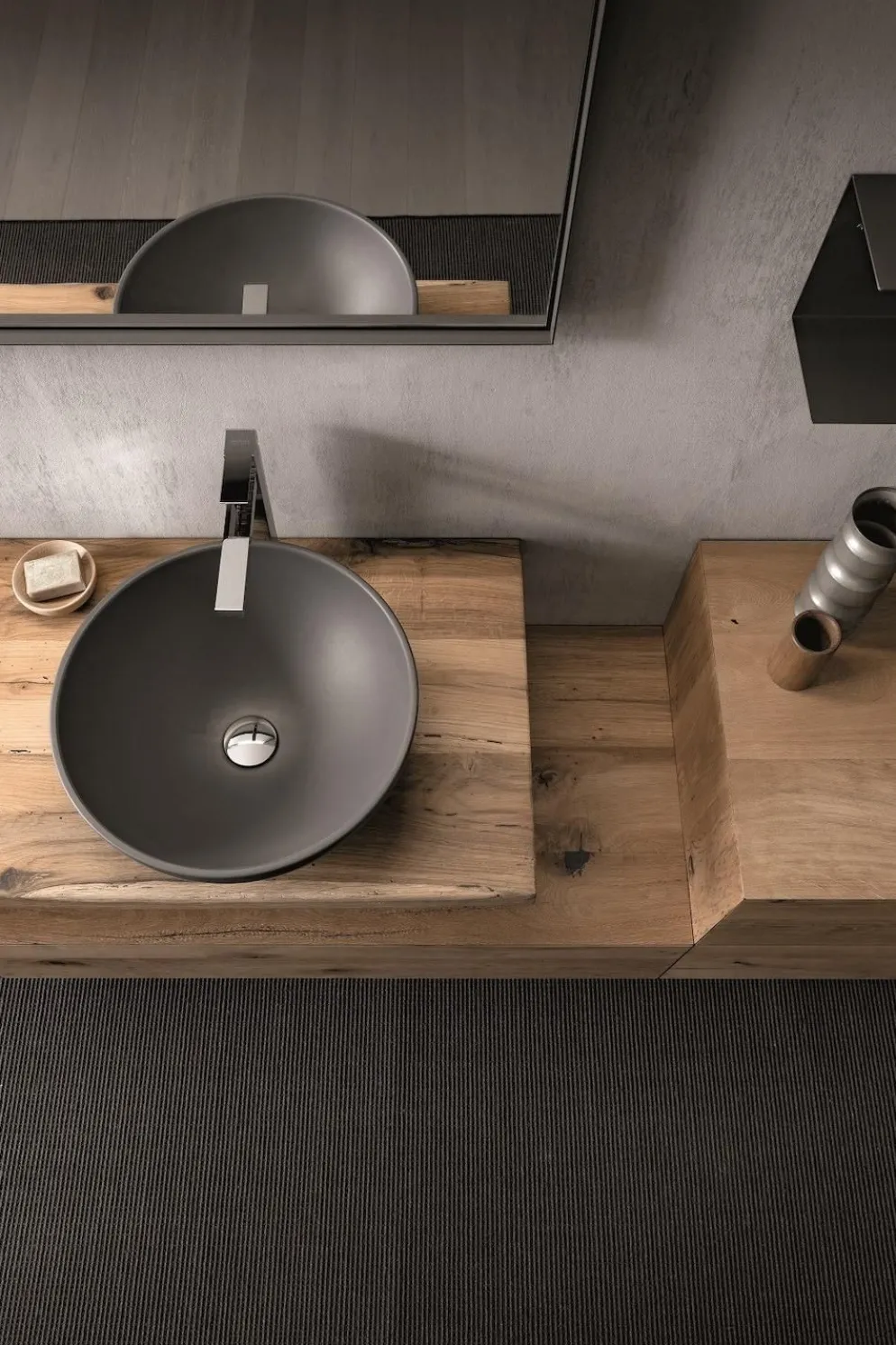 Mobili bagno in rovere Old Wood 3 di Loetrà