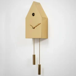 Orologio da parete a cucù in metallo 24k