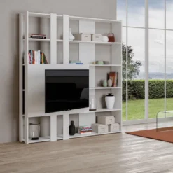 Parete attrezzata con libreria Inedditah M