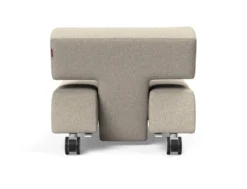 Poltrona con ruote trasformabile in pouf Longhorn