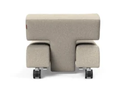 Poltrona con ruote trasformabile in pouf Longhorn
