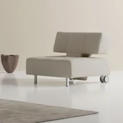 Poltrona con ruote trasformabile in pouf Longhorn