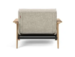 Poltrona design scandinavo in tessuto SplitBack Frej