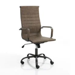 Poltrona direzionale regolabile Mastery Brown