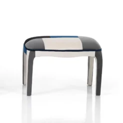 Poltrona e pouf patchwork Axel