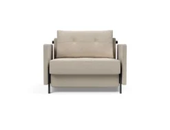 Poltrona letto con braccioli Cubed Arm 90