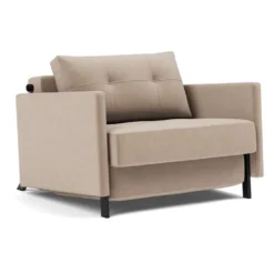 Poltrona letto con braccioli Cubed Arm 90