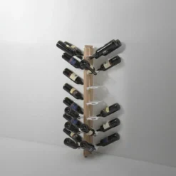 Portabottiglie da parete in legno Zia Gaia Bifacciale