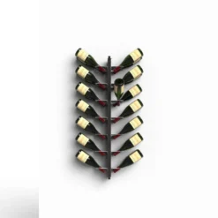 Portabottiglie vino da parete design Zia Gaia Bifacciale