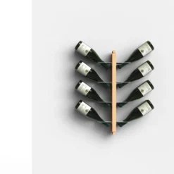 Portabottiglie vino da parete design Zia Gaia Bifacciale