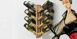 Portabottiglie vino in legno Zia Gaia Mono
