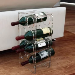 Portabottiglie vino in plexiglass Ivon