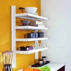 Scaffale da parete per cucina in acciaio Astryd 11
