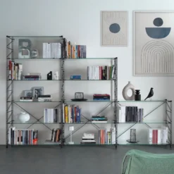 Scaffale libreria a parete Melker 249