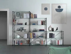 Scaffale libreria a parete Melker 249