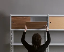 Scaffale libreria con ante Melker 35