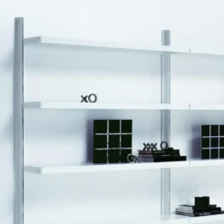 Scaffale libreria da parete in acciaio Astryd 7