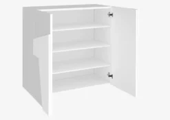 Scarpiera design a due ante Taylor White