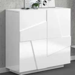 Scarpiera design a due ante Taylor White