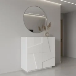 Scarpiera design a due ante Taylor White