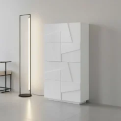 Scarpiera moderna a quattro ante Taylor White