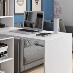 Scrivania angolare con libreria Flix