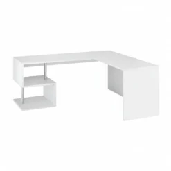 Scrivania angolare con libreria Lionel White