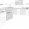 Scrivania angolare design Naomi BiColor