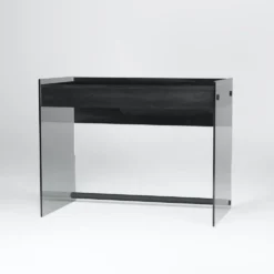 Scrivania per computer Studeo in vetro e laminato