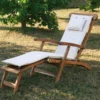 Sdraio da giardino in legno massello TeakOnMe