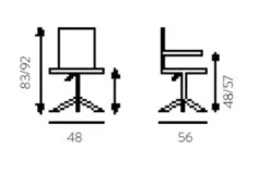 Sedia da ufficio design moderno Sinergina