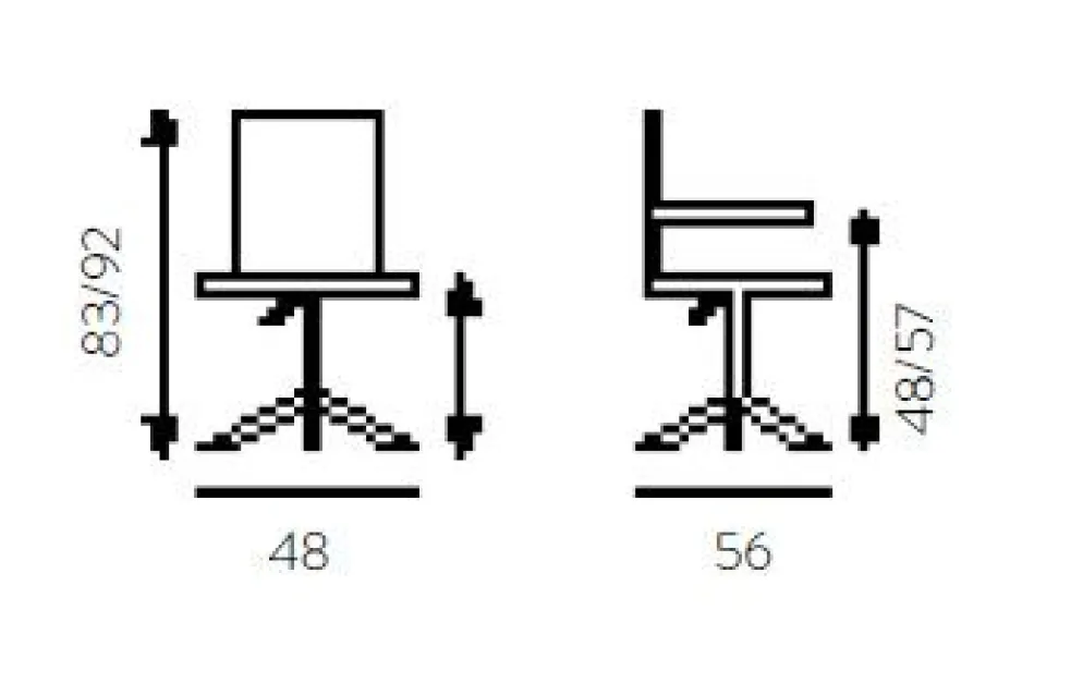Sedia da ufficio design moderno Sinergina