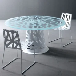 Sedia impilabile in metallo Domino