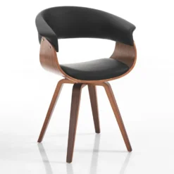 Sedia moderna Once Wood Black