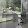 Sedia ufficio in pelle sintetica Mastery Small Old Grey