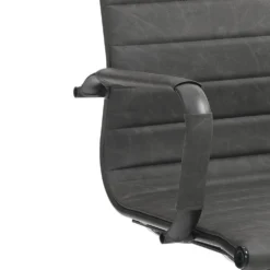 Sedia ufficio in pelle sintetica Mastery Small Old Grey