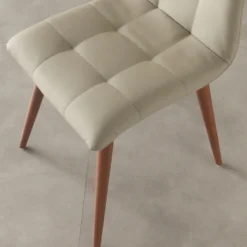 Sedie da cucina in legno ed ecopelle Konnor