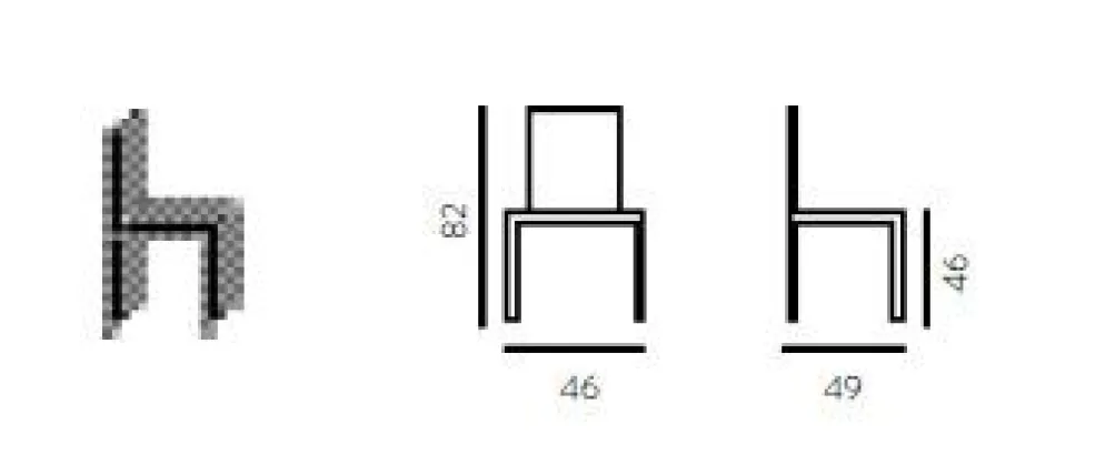 Sedie polipropilene impilabili Pelagia