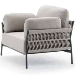 Set da giardino in alluminio e corda Easy