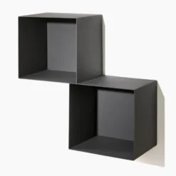 Set 3 mensole a cubo da parete Naoki
