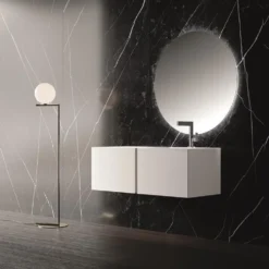 Set mobili bagno bianco Crono 3 di Loetrà
