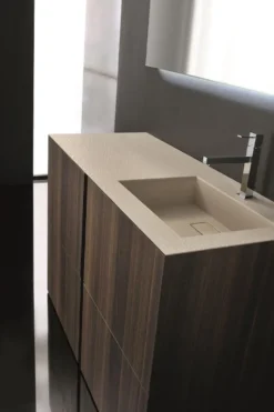 Set mobili bagno in rovere Crono 1 di Loetrà