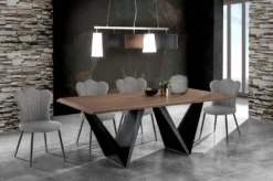 Set 4 sedie imbottite Tarja Grey