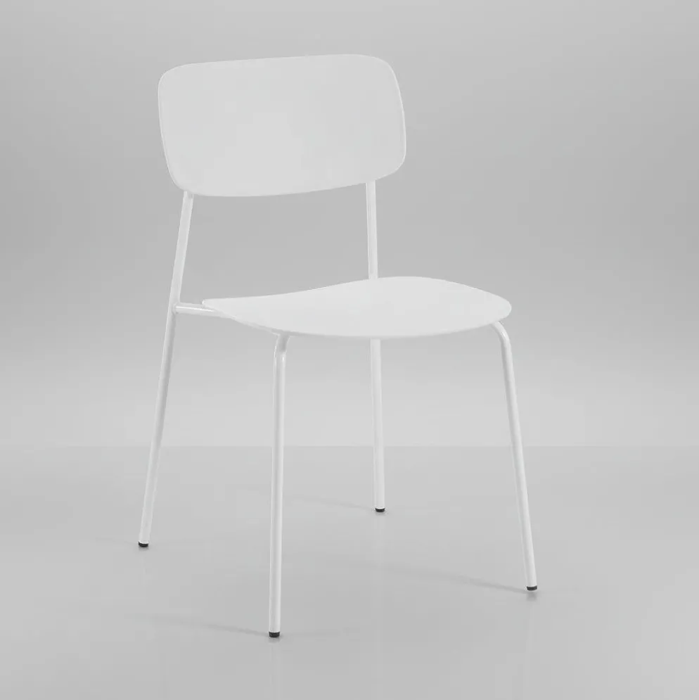 Set 4 sedie impilabili Clarybel White