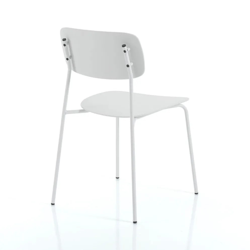 Set 4 sedie impilabili Clarybel White