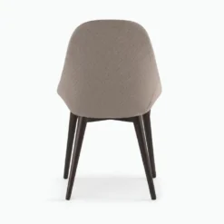 Set 4 sedie in legno e tessuto Noraya