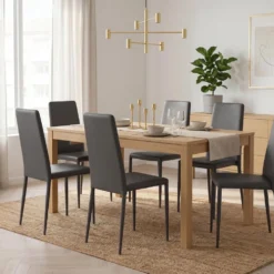 Set 4 sedie per sala da pranzo Eloria