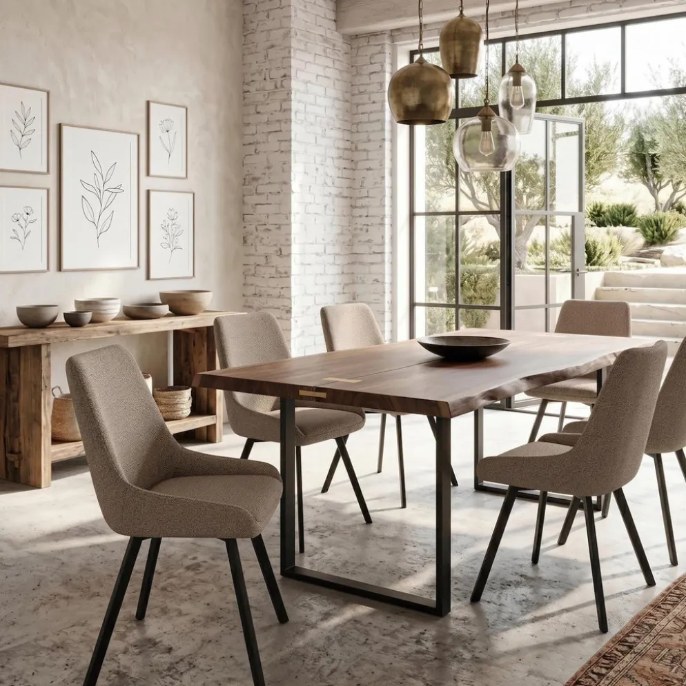 Set 4 sedie per sala pranzo o cucina Selora