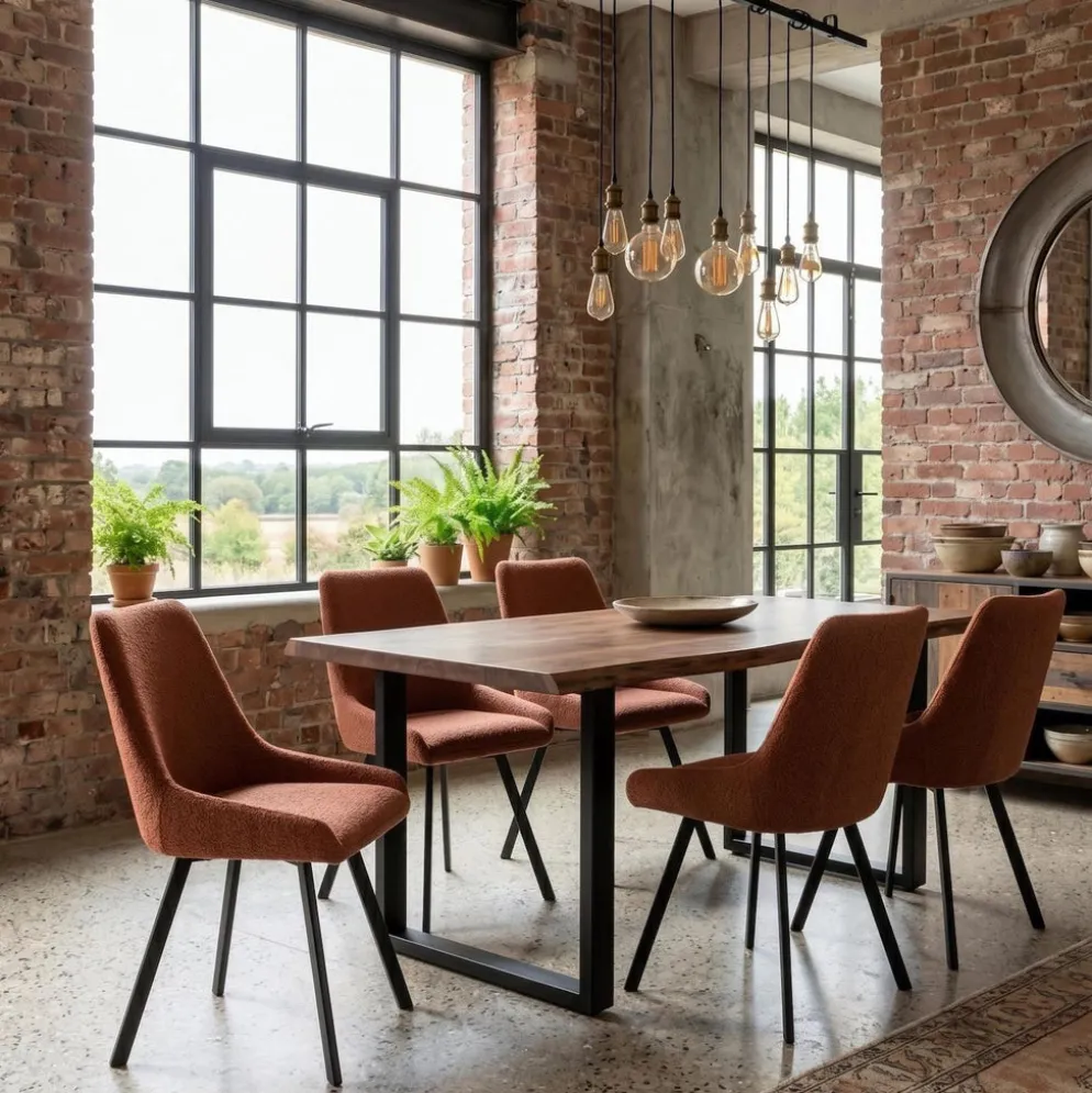Set 4 sedie per sala pranzo o cucina Selora