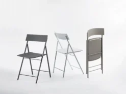 Set 6 sedie pieghevoli con carrello Kurt